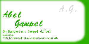 abel gampel business card